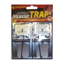 Pestshield 2 Pack Metal Mouse Trap Indoor & Outdoor Use New