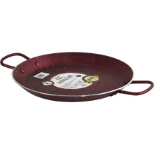 Sterling Ventures Ashley Cook Professional Non Stick Paella Pan Double Coated (32cm, Red)