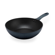 Salter Excellence 28 cm Stir-Fry Pan ? Non-Stick Wok, Durable Forged Aluminium, Induction Suitable, Thermo Collar, Turns Red at Optimum Temperature,
