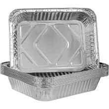 Large Foil Roasting Trays for Oven Turkey Roasting Tray (12, 32cmX26.5cm)
