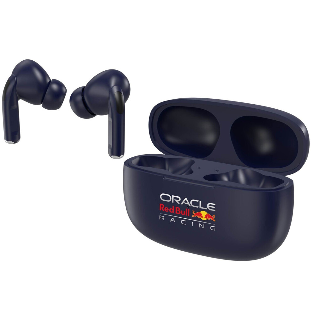 Oracle Red Bull Racing True Wireless 100E Earphones Navy Bluetooth In-Ear Headphones with Charging Case - Image 4