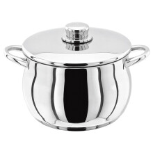 Stellar 1000 Stainless Steel Stockpot and Lid (26CM (6.9Ltr))