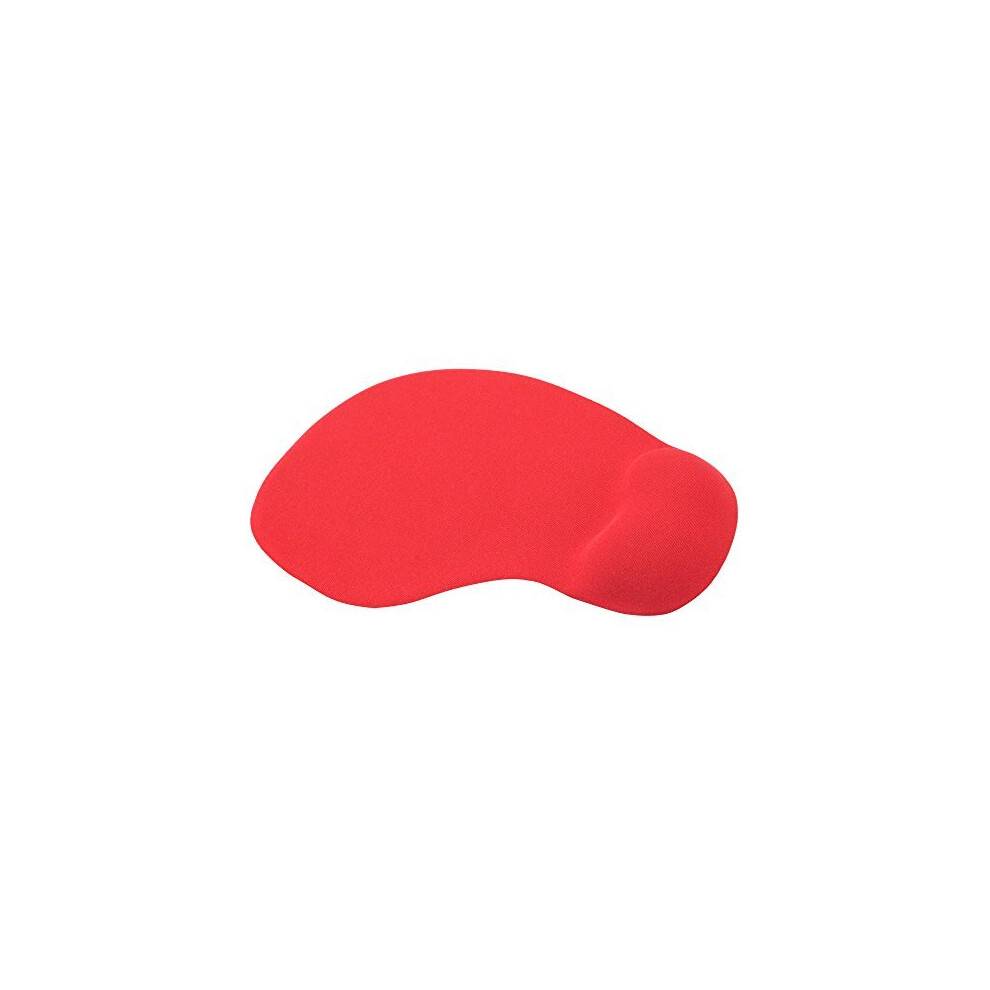 Accessotech Comfort Wrist Gel Rest Support Mat Mouse Mice Pad Computer Pc Laptop Soft (Red) Red 5060395727017