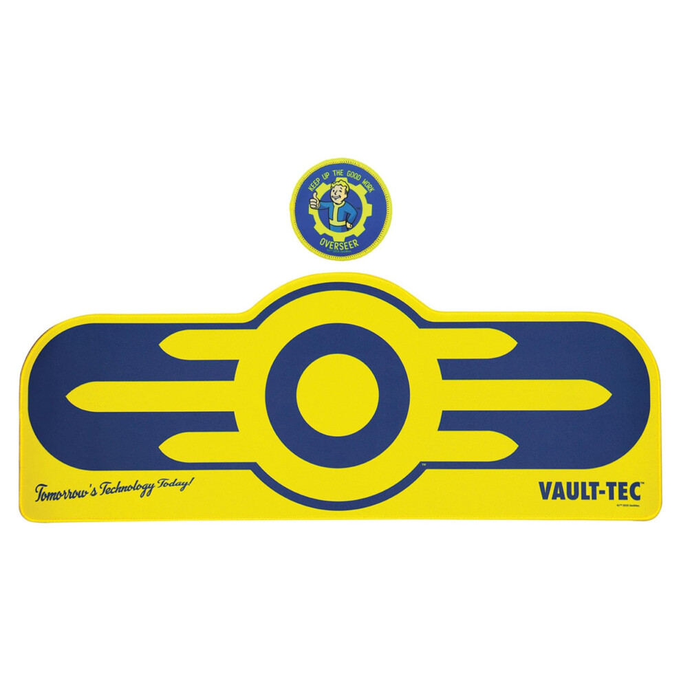 Fallout Vault-Tec Xl Gaming Desk Pad & Coaster Set ? Officially Licensed Merchandise 5060948297981