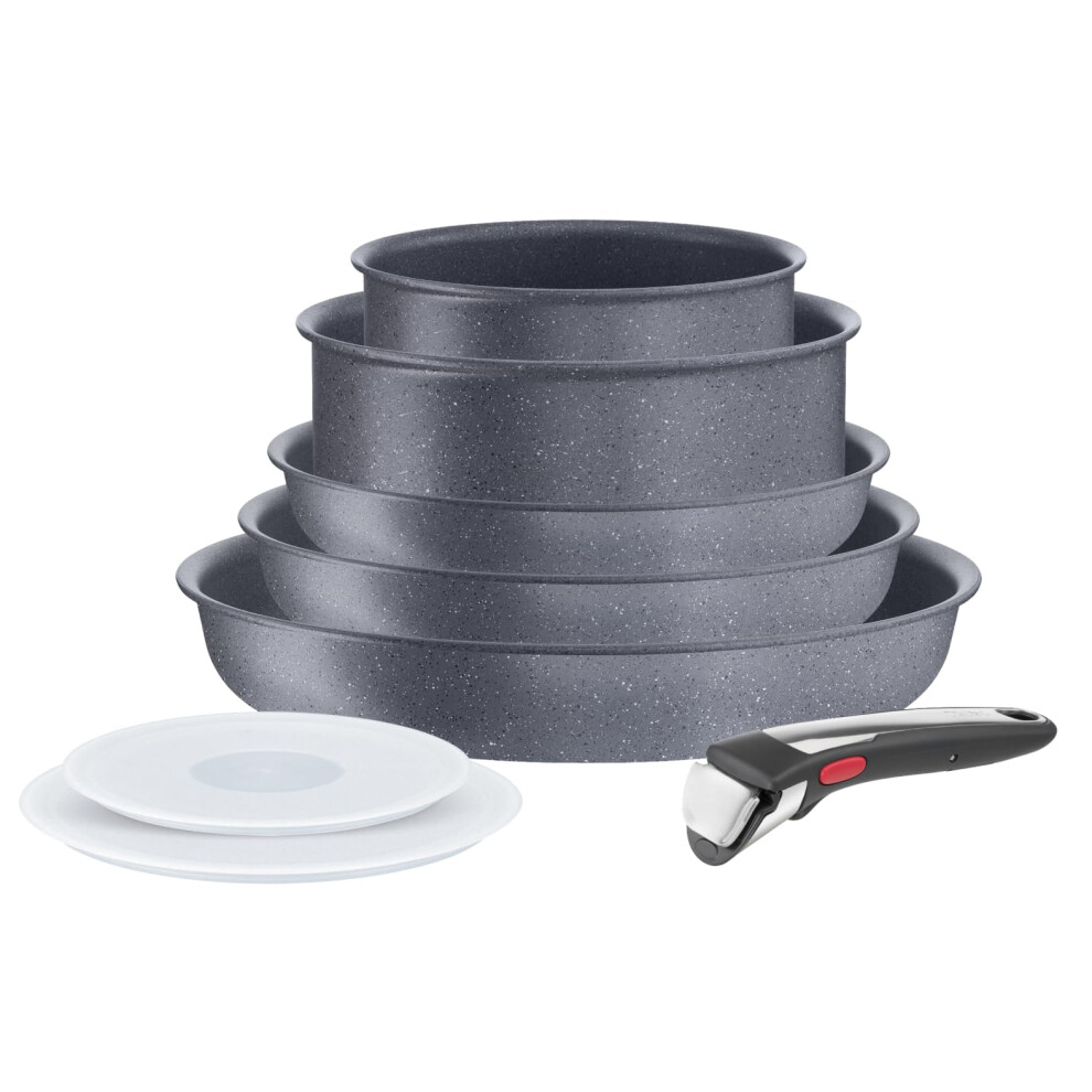 Tefal Ingenio Natural On 8-Piece Stackable Non-Stick Induction Cookware Made In France L7669802