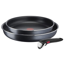 Tefal L15892 Ingenio XL Force 3-piece pan set | 22/26 cm + 1 removable handle | stackable | non-stick coating | thermo-signal temperature indicator |
