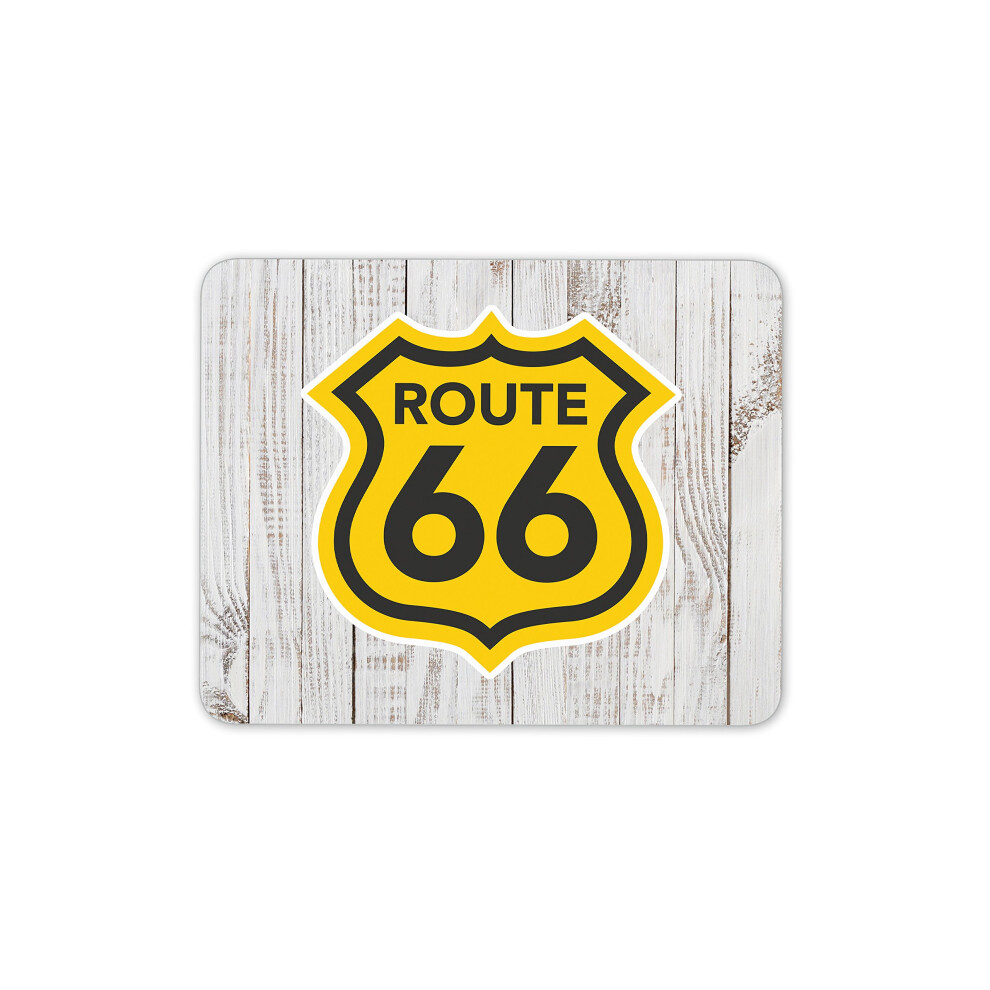 Route 66 Mouse Pad Mat - Usa Car Sign Computer Brother Dad #4291 5060560907282