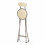 Oypla Oypla White Padded Folding High Chair Breakfast Kitchen Bar Stool Seat 7