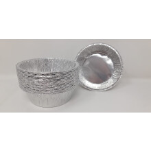 Aluminium Foil Round Pie Roasting Oven Baking Dish Tray Style 11x3.3cm 200cc (200)