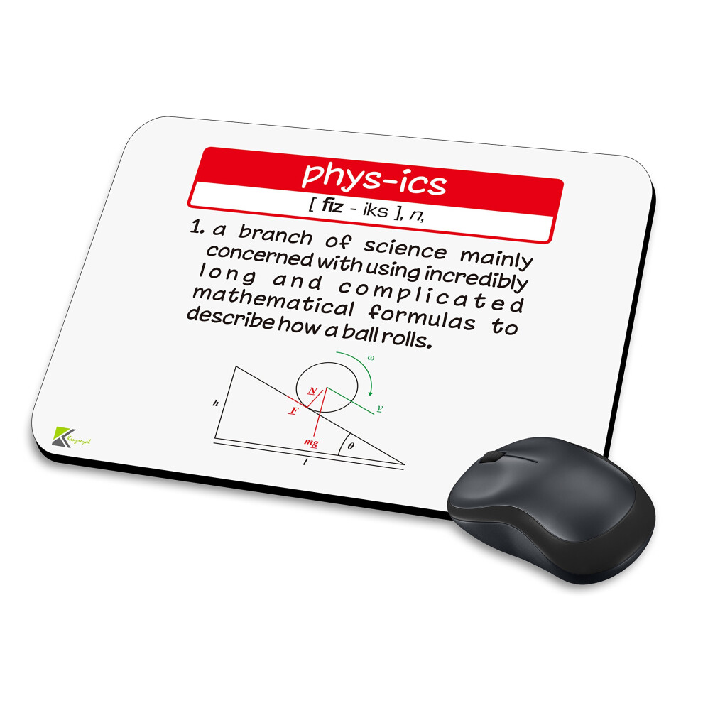 Mm074 - Defination Of Physics Funny Novelty Gift Mousemat/Mousepad Anti Slip Laptop Computer Pc Mouse Mat 7437325170157