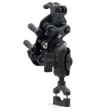 Motorcycle Phone Mount with Vibration Dampener, 1-Hand Operation Motorcycle Bike Scooter ATV Handlebar Holder