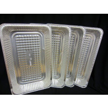 4 x Extra Large Size Rectangular Foil Roasting Pan/Baking 52cm x 33cm x 7cm