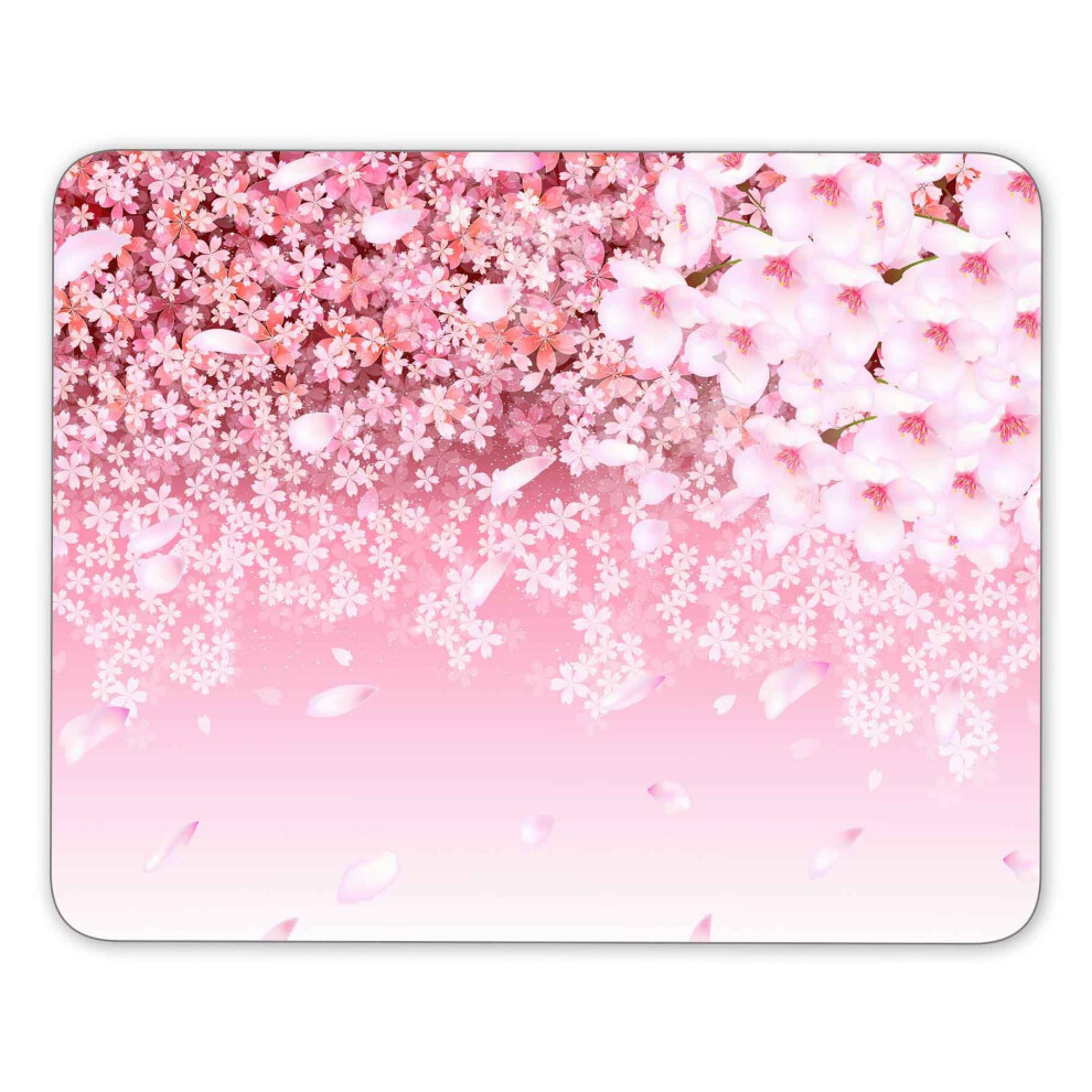 Jimowang Cherry Blossom Background Gaming Mouse Pad Smooth Surface Mousepad Rubber Mouse Pads 9.5 X 7.9 Inch 6911564951896