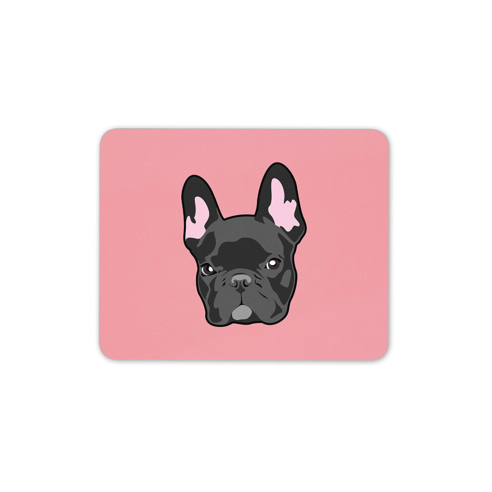 Destination Vinyl Ltd Cute French Bulldog Mouse Mat Pad - Puppy Girls Dog Computer #15323 Pink 7625839570970