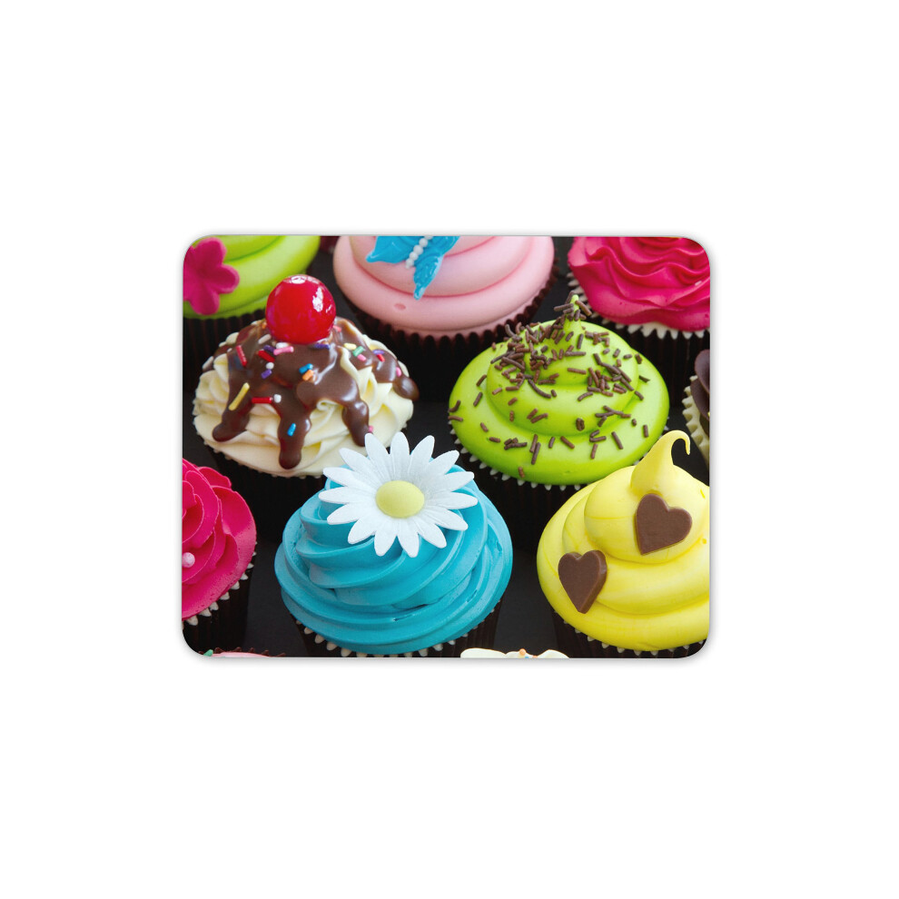 Pretty Cupcakes Mouse Pad Mat Cakes Mum Food Xmas Gift Computer Pc Gift #8111 7625658040326