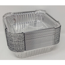 Aluminium Foil 6" Square Roasting Oven Baking Dish Tray BBQ 158x158x33mm 520cc (12)