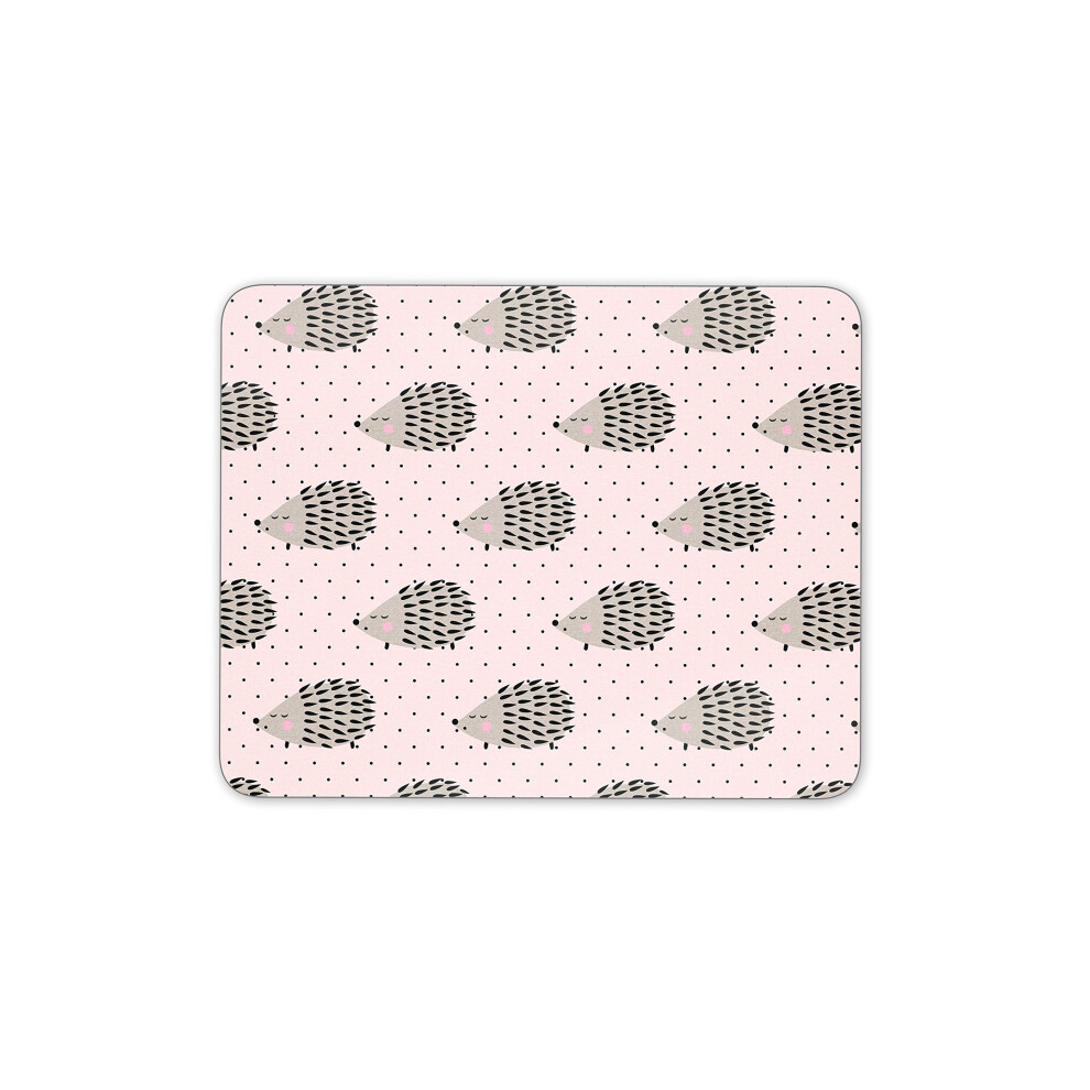 Destination Vinyl Ltd Cute Hedgehog Mouse Mat Pad - Mum Sister Kids Fun Gift Pc Computer #8450 Pink 7625884985958