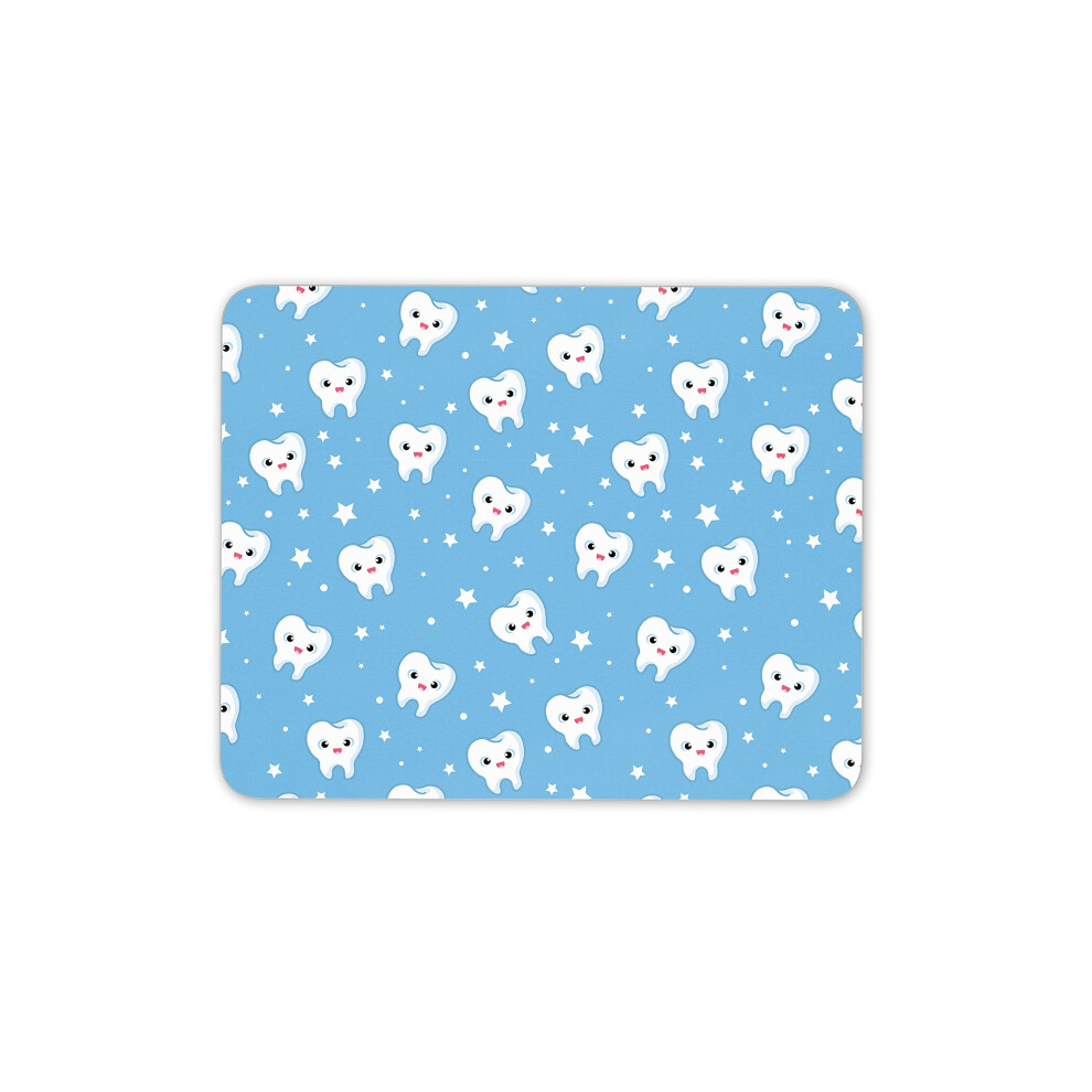 Destination Vinyl Ltd Happy Teeth Mouse Mat Pad - Dentist Dental Surgery Nurse Gift Pc Computer #8730 7625890979170