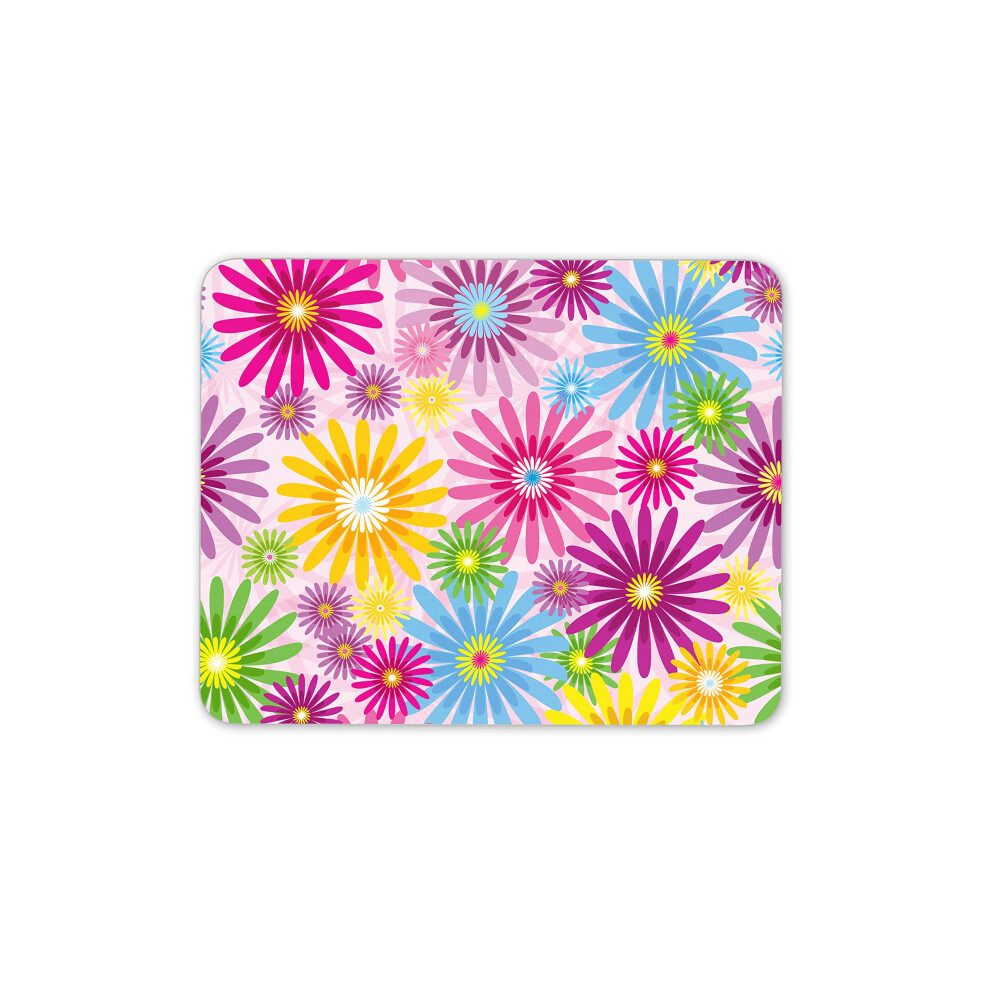 Destination Vinyl Ltd Colourful Flowers Mouse Mat Pad - Flowery Girls Mum Sister Computer #13097 7625885970465