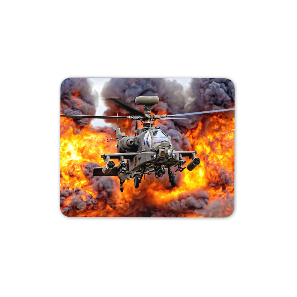 Destination Vinyl Ltd Apache Helicopter Mouse Mat Pad - Air Force Army Computer #15324 7625824298247