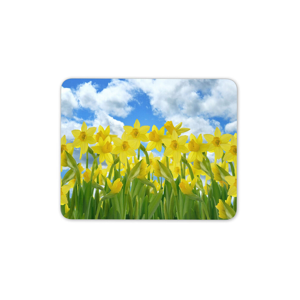 Field Of Daffodils Mouse Mat Pad - Daffodil Flower Spring Computer #15283 7625837515829