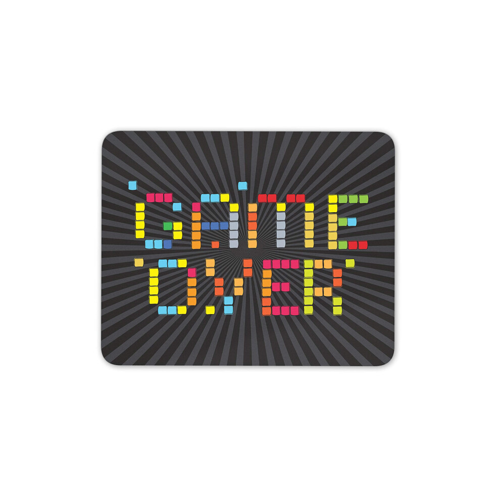 Destination Vinyl Ltd Game Over Retro Mouse Mat Pad - Gaming Gamer Dad Brother Computer #14129 7625891654922