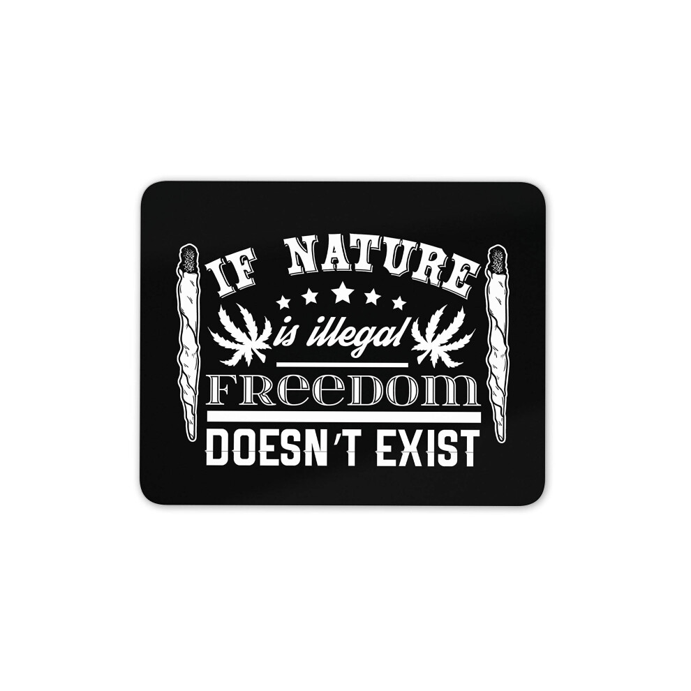 Destination Vinyl Ltd Freedom Legalise Weed Mouse Mat Pad - Computer #14473 7625825895742