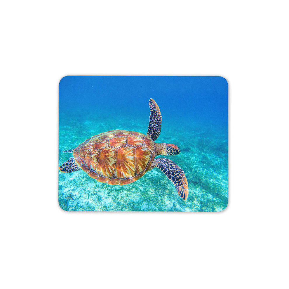 Destination Vinyl Ltd Beautiful Ocean Turtle Mouse Mat Pad - Ocean Freedom Nature Computer #14587 7625841867808