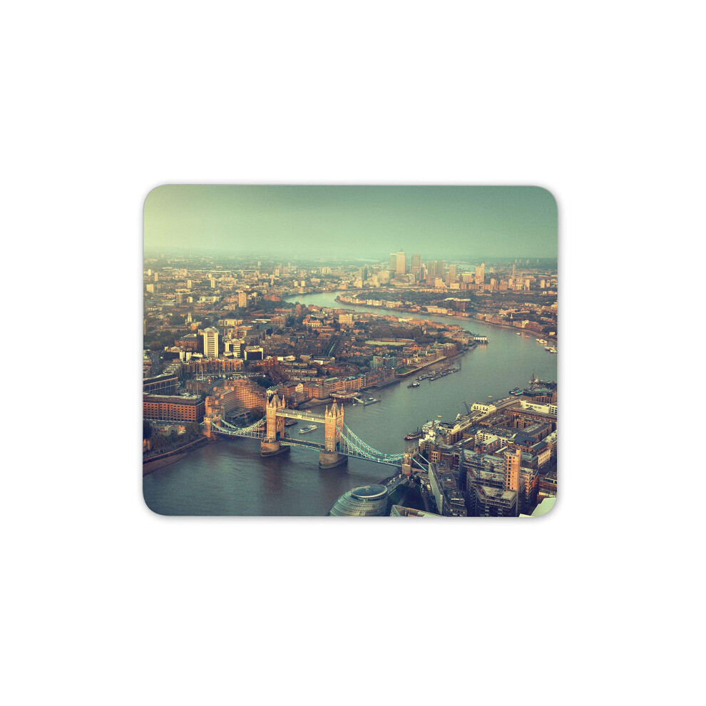 Destination Vinyl Ltd London Bridge Above Mouse Mat Pad - Tourism England City Computer #14620 7625837457266