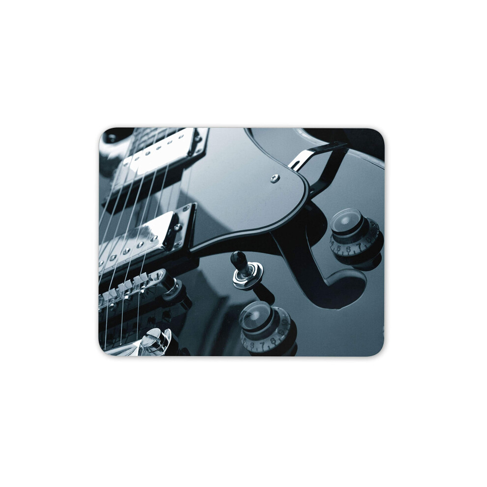 Destination Vinyl Ltd Electric Guitar Mouse Mat Pad - Band Music Rock Student 15046 Black 7625836854264