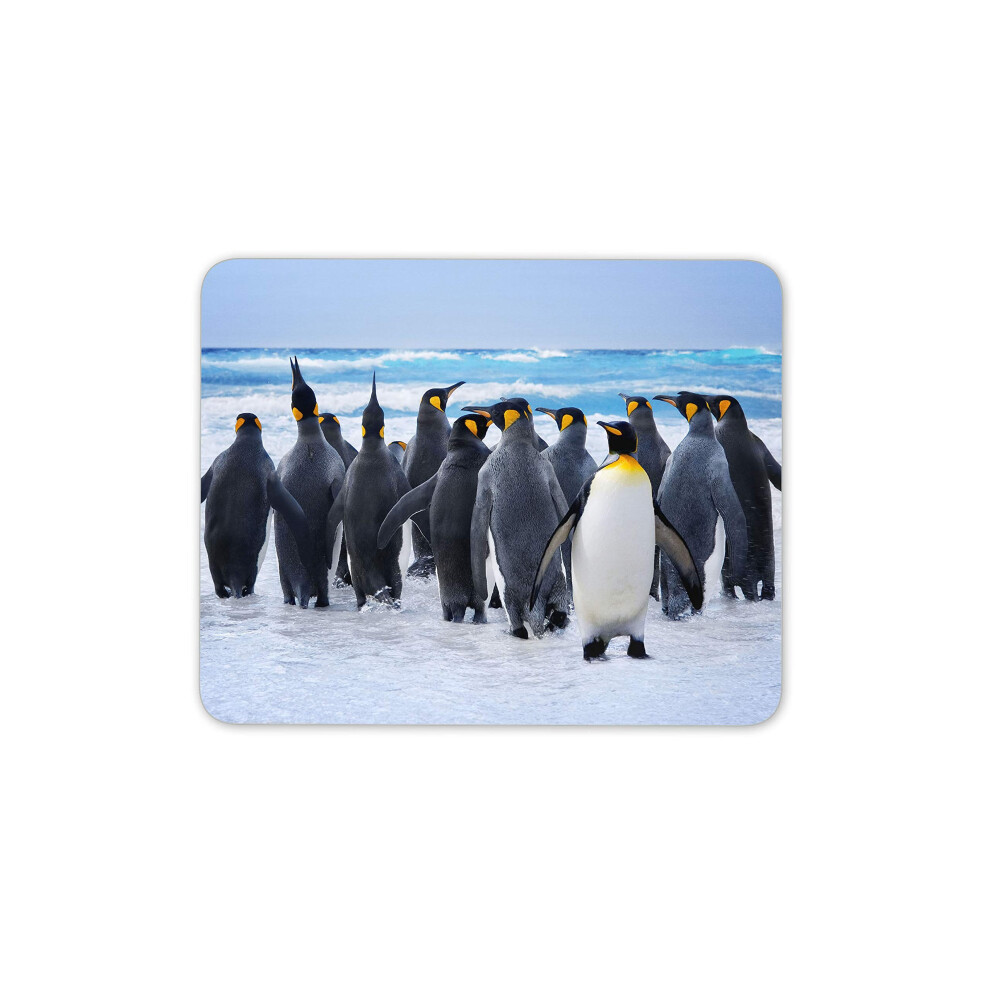 Emperor Penguin Flock Mouse Mat Pad - Animal Family Computer #14618 7625835980575