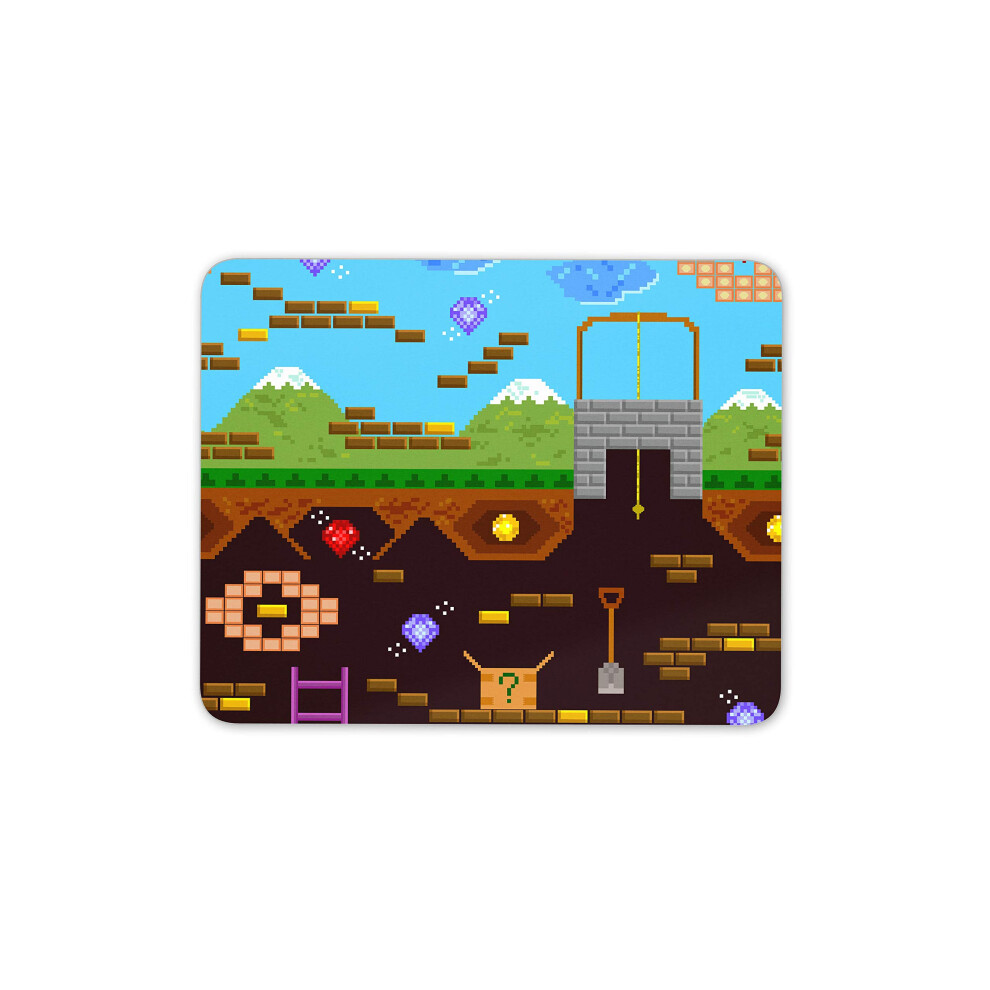 Mine Crafting 8 Bit Graphics Mouse Mat Pad - Gamer Teen Fun Computer #14668 7625830697157