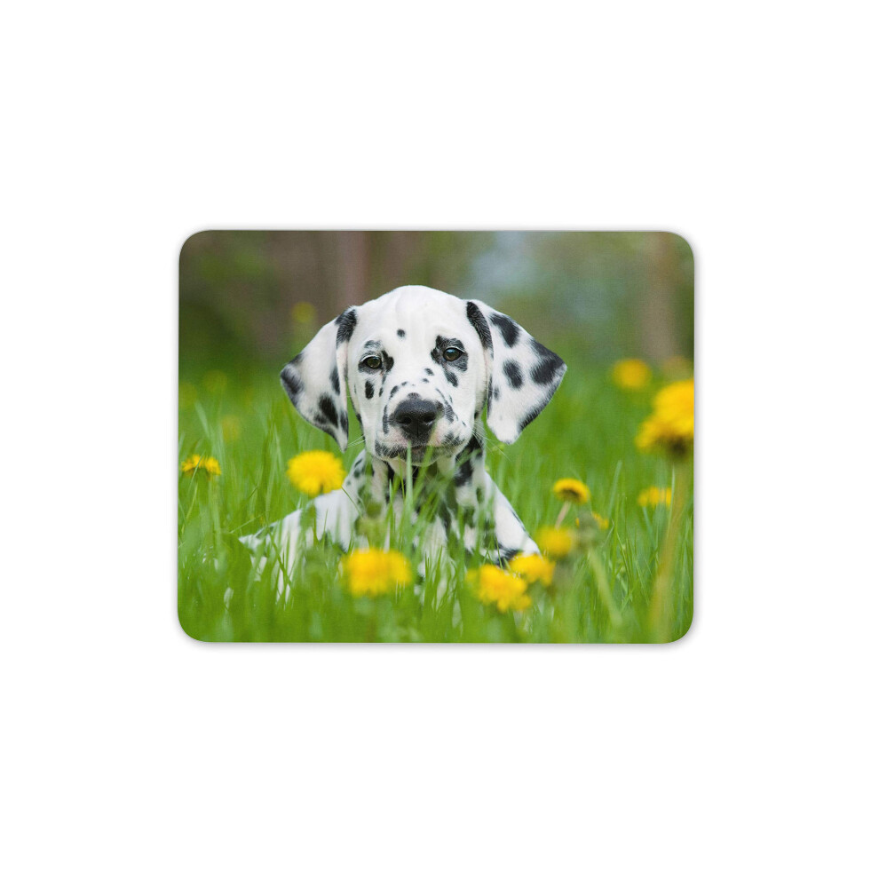 Dalmatian Puppy Mouse Mat Pad - Dog Cute Pet Animal Flowers Computer #15490 7625842599111
