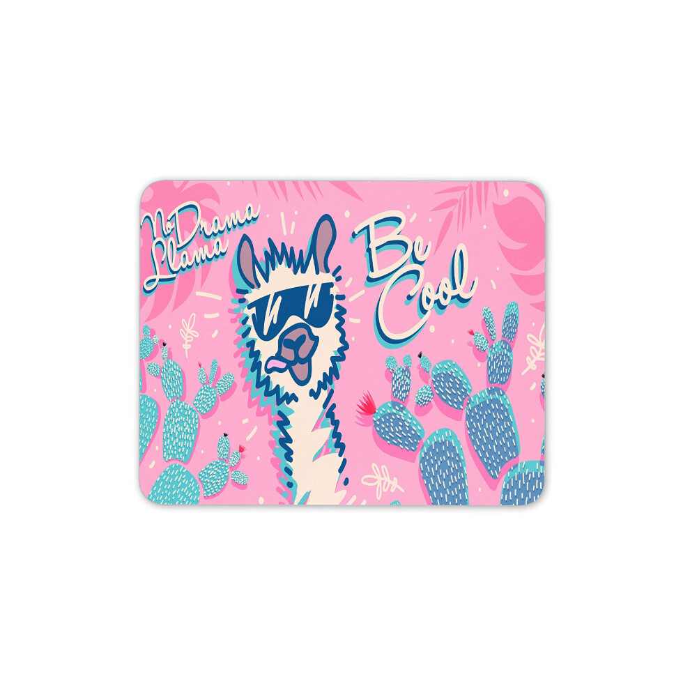 Destination Vinyl Ltd The No Drama Llama Mouse Mat Pad - Be Cactus Computer #14985 7625829465354