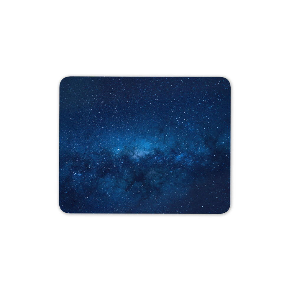 Destination Vinyl Ltd Galaxy Mouse Mat Pad - Nebula Space Stars Solar System Computer #15521 Blue 7625822730626