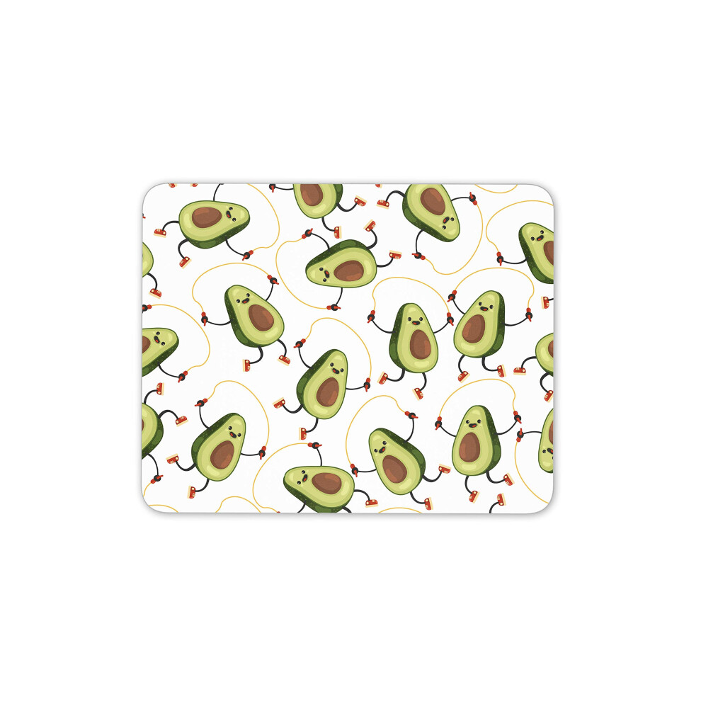 Destination Vinyl Ltd Skipping Avocado Mouse Mat Pad - Funny Fruit Joke Food Computer #15576 7625841046227
