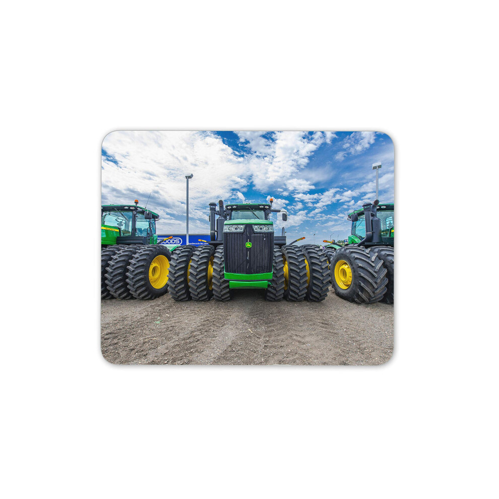 Destination Vinyl Ltd Tractors Mouse Mat Pad - Farm Machinery Agriculture Computer #15545 Green 7625846410108