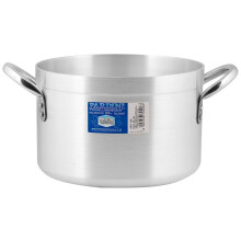 PARDINI Casserole Aluminium Hotel High 2 Handles 4 Cookware, Grey, 24 cm