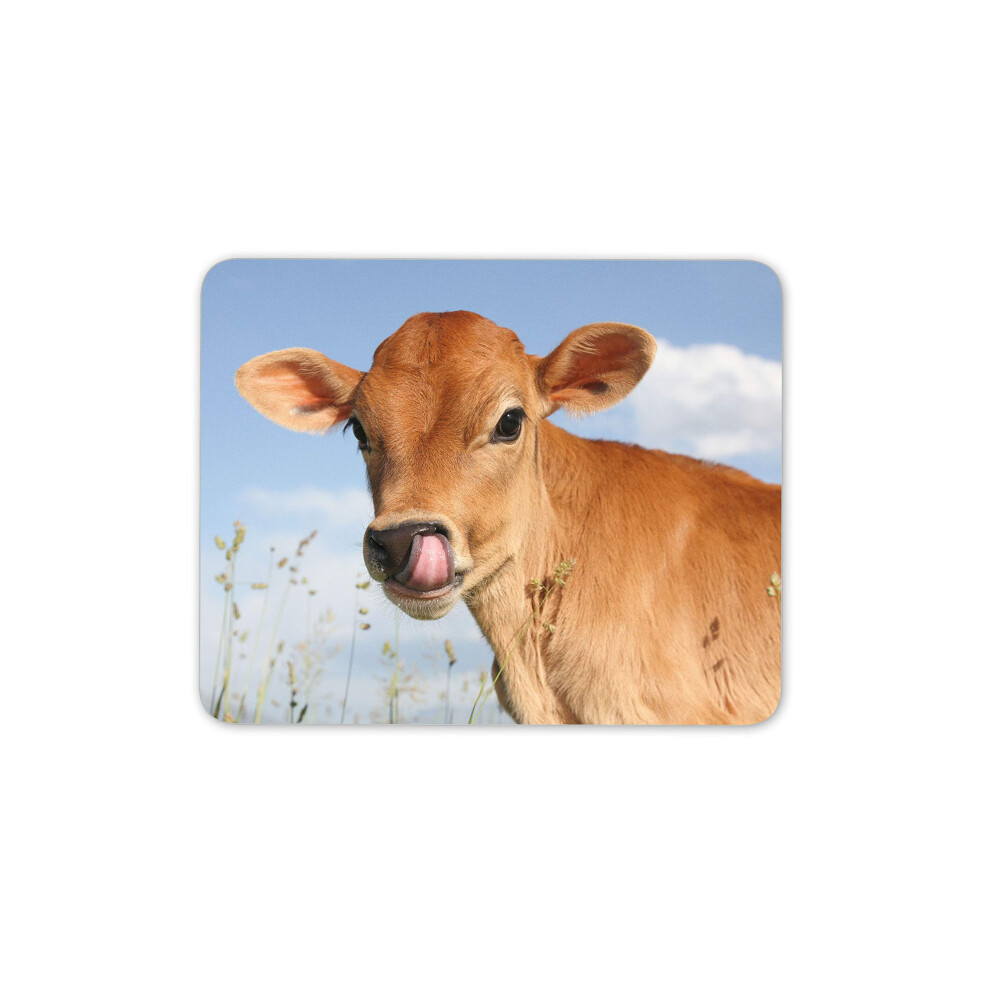 Pretty Jersey Calf Mouse Mat Pad - Cow Cattle Farm Animal Computer #15585 7625851519131