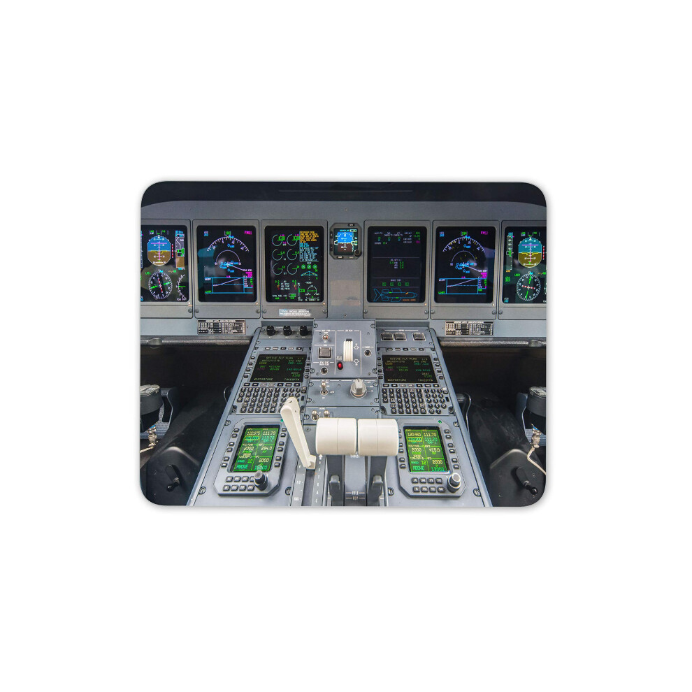 Destination Vinyl Ltd Airplane Cockpit Mouse Mat Pad - Flight Deck Plane Pilot Computer #15658 7625833647326