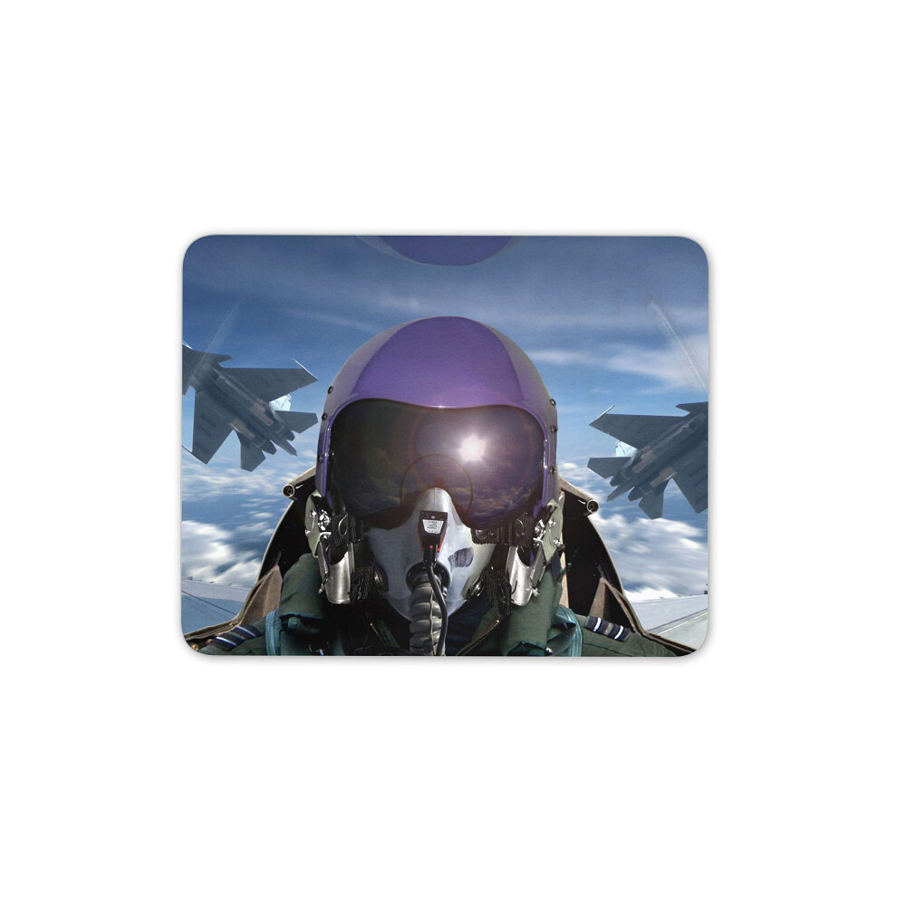 Destination Vinyl Ltd Fighter Pilot Mouse Mat Pad - Airplane Jet Plane Raf Computer #15696 7625847044579