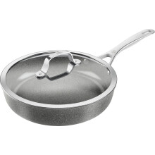 BALLARINI Salina Saute pan with lid, 28 cm, Round, Aluminium, with Ceramic Coating, Gray