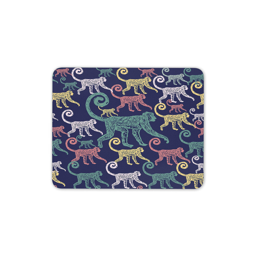 Funky Monkeys Mouse Mat Pad - Ape Chimp Animal Kids Wild Computer #15759 7625834979983
