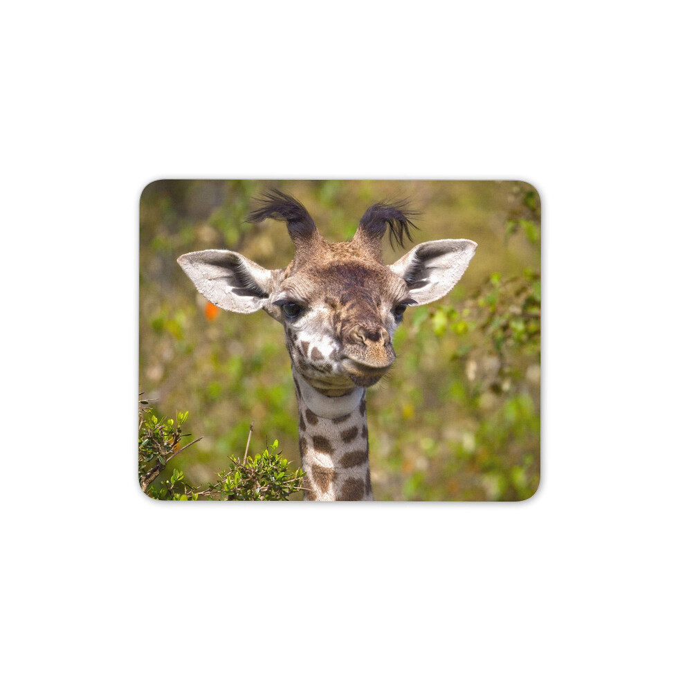 Destination Vinyl Ltd Funny Baby Giraffe Mouse Mat Pad - Wild Animal Cute Africa Computer #15763 7625822292681