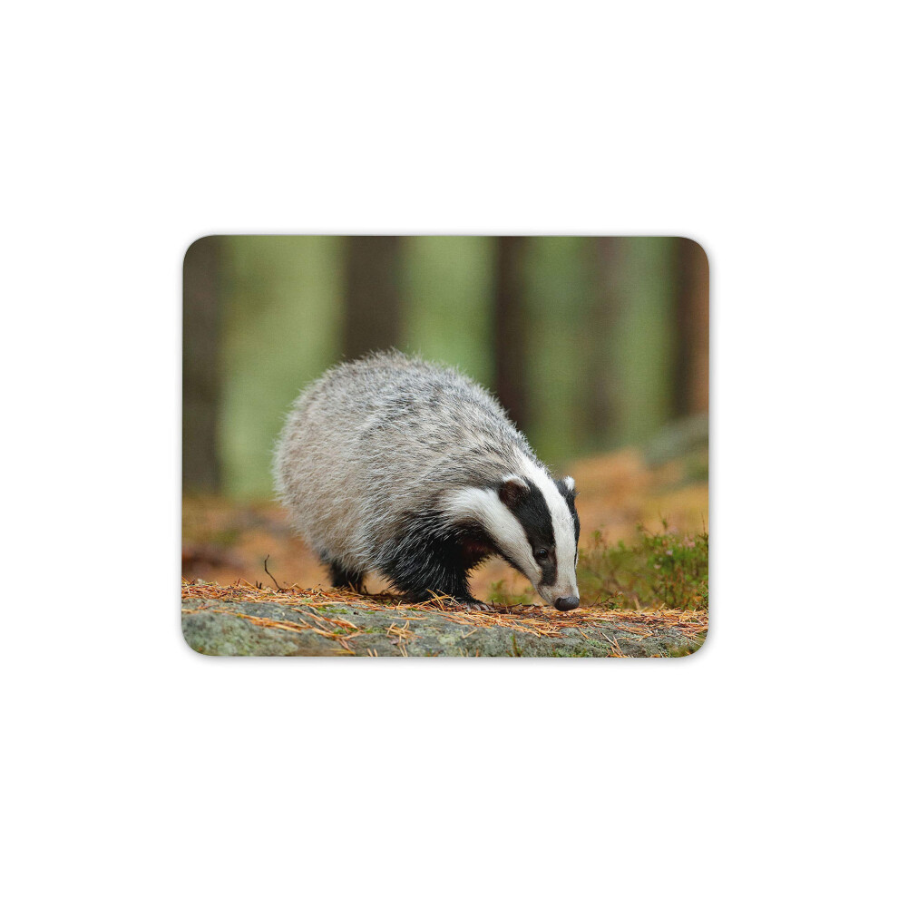 Destination Vinyl Ltd Cute Badger Mouse Mat Pad - British Wildlife Wild Animal Computer #15811 7625832286946