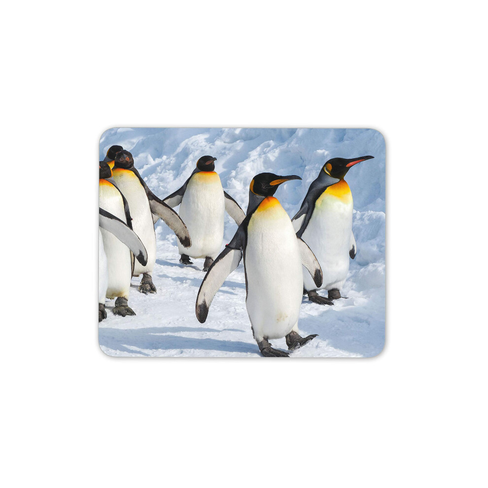 Destination Vinyl Ltd Emperor Penguin March Mouse Mat Pad - Happy Snowy Feet Fun Computer #15722 7625847602489