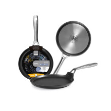 IBILI Titan Crepe Pan, 22 cm, Cast Aluminium, Non-Stick, Suitable for Induction Hobs