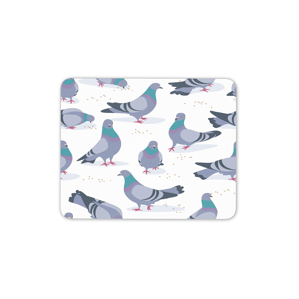 Destination Vinyl Ltd Pigeon Print Mouse Mat Pad - Pigeons Birds Cute Cartoon Fun Computer #15995 7625833317779