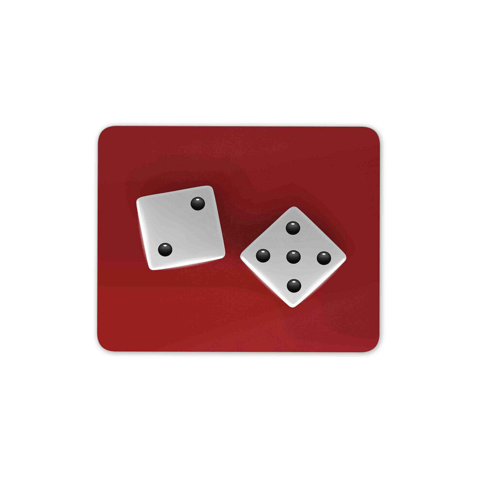 Casino Dice Mouse Mat Pad - Luck Gambling Lucky Las Vegas Computer #15972 7625822995131