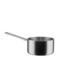 Alessi Convivio DC105/16 - Design Saucepan in Multiply, Suitable for Induction, Handle in 18/10 Stainless Steel with PVD Coating and Magnetic Steel